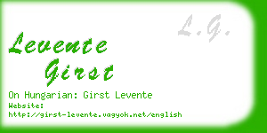 levente girst business card